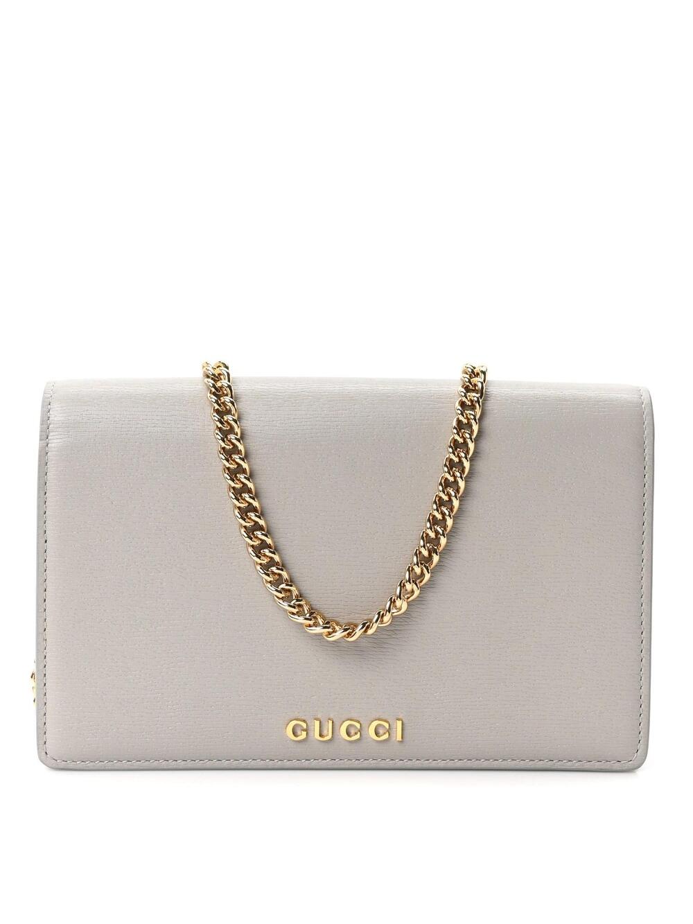 Gucci Textured Calfskin Script Logo #365962G85B